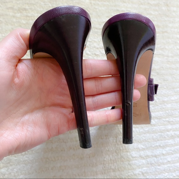 YSL Rive gauche purple slides - Picture 13 of 16